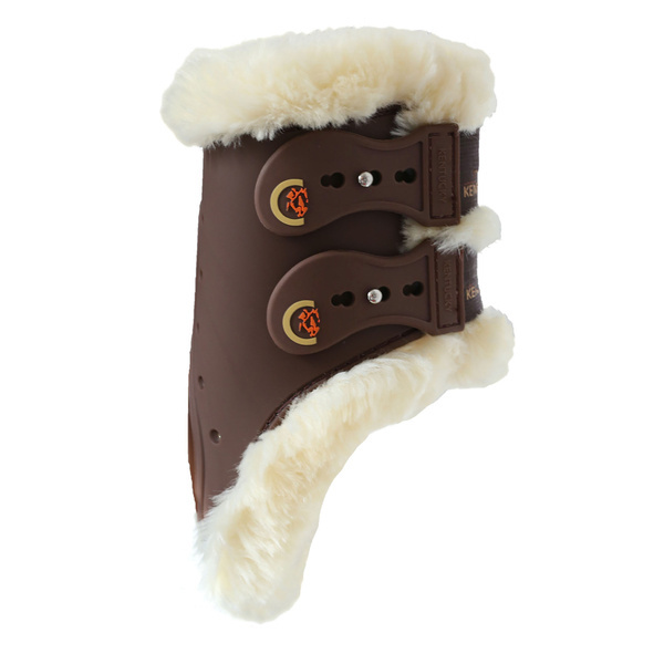 Kentucky ochraniacze Sheepskin Elastic - brązowe