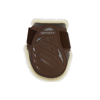 Kentucky Vegan Sheepskin Young Horse Fetlock na zadnie nogi - brązowe