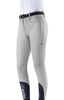 Damskie bryczesy Eqode by Equiline Davina z pełnym lejem Q-Grip - szare