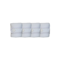 Kentucky bandaże Polar Fleece Pearls - białe