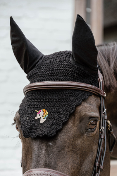 Kentucky nauszniki Wellington Wave Unicorn - czarne