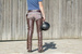 Czapsy Leather Long Chaps Dy'on - brąz