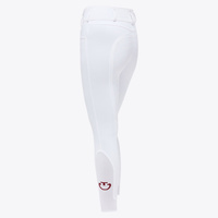 Bryczesy Full Grip z wysokim stanem Cavalleria Toscana - białe