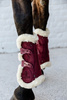 Kentucky Ochraniacze Bamboo Vegan Sheepskin Tendon Boots Elastic Velvet na przednie nogi - bordo