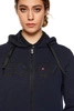 Damska bluza Zip Ego7 - granatowa