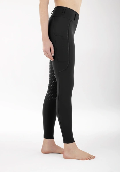 Ocieplane legginsy Equiline Geggifh - czarne