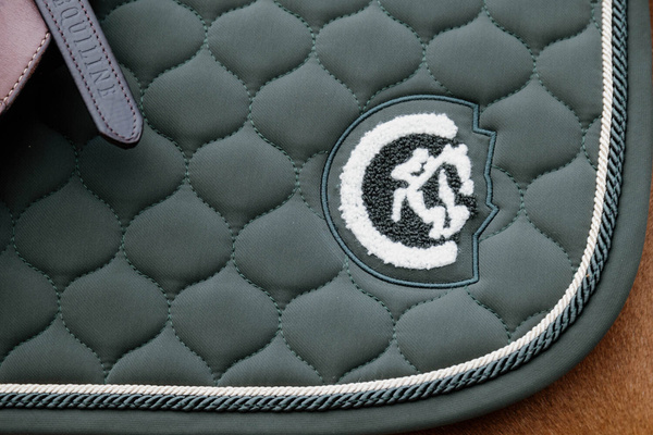 Kentucky czaprak Onion Quilt 3D Logo - ciemnozielony