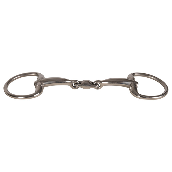 Velari wędzidło Eggbutt Double Jointed Stainless Steel 16 mm
