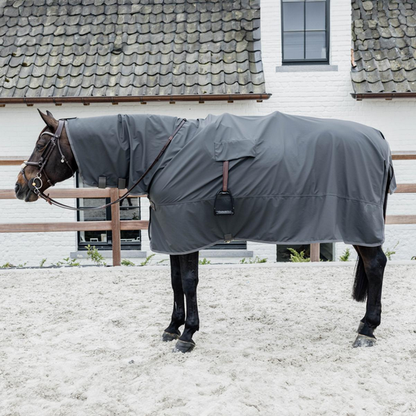Kentucky derka przeciwdeszczowa do jazdy RainCoat Hurricane - szara