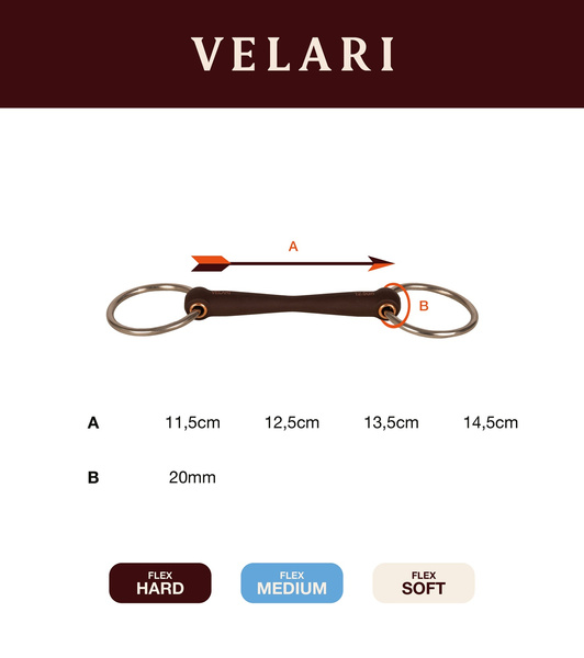 Velari wędzidło Snaffle Flex Loose Ring Soft 20 mm