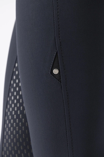 Damskie bryczesy Equiline Cedar z pełnym lejem - granatowe