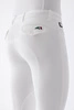 Męskie bryczesy Equiline Grafton z materiałowym lejem kolanowym - białe