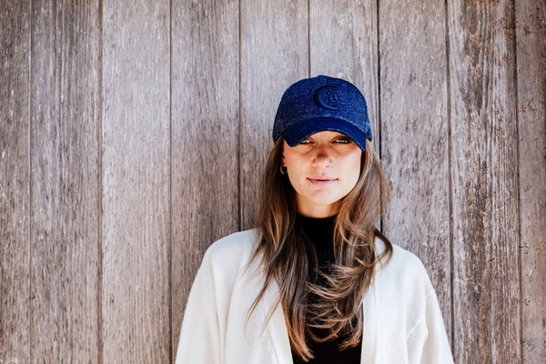 Kentucky czapka Glitter - granatowa