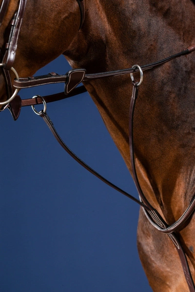 Klasyczny skórzany wytok Dy'on US Jumping - czarny