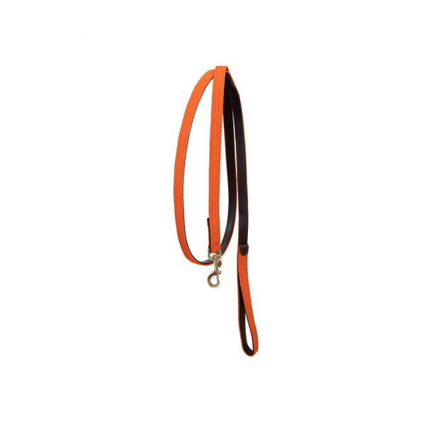 Pleciona smycz Kentucky Nylon 1,2m - pomarańczowa