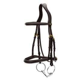 Ogłowie Dy'on D Collection Plaited bez skośnika - czarne