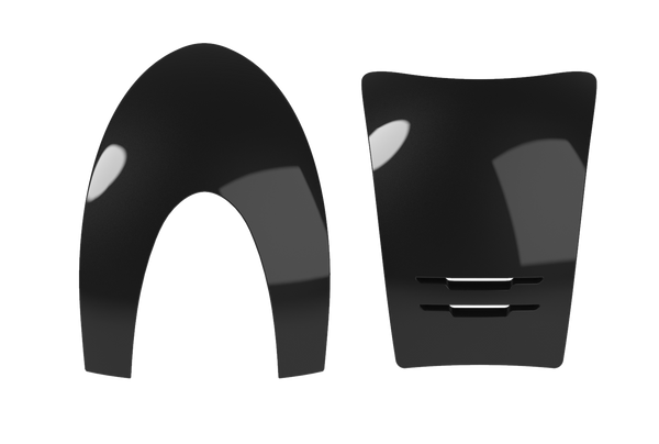 Panele KEP 2.0 Textile Polish Black - przód + tył