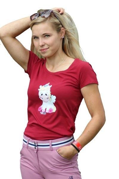 Damska koszulka Frupcio - bordowa