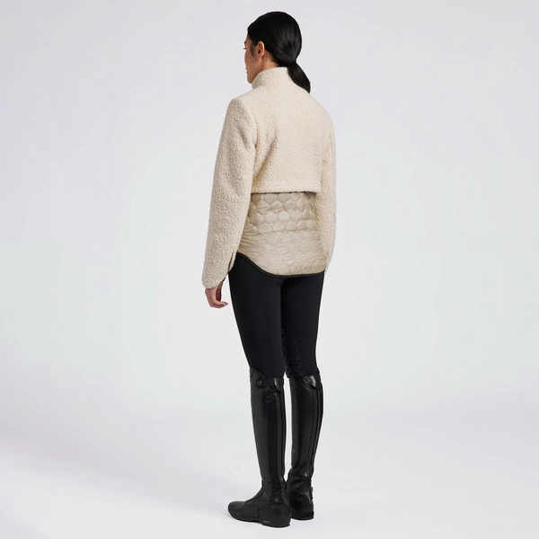 Bluza polarowa Cavalleria Toscana CT Teddy Bear Fleece - beżowa