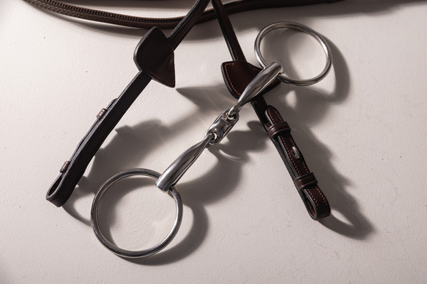 Velari wędzidło Snaffle Double Jointed Loose Ring Stainless Steel 16 mm