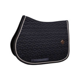 Kentucky czaprak Classic Custom - granatowy z ciemnozielono-białym sznureczkiem