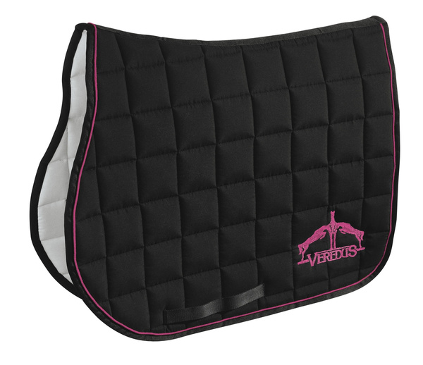 Veredus czaprak skokowy Saddlecloth Microfiber Jumping - czarny/różowy
