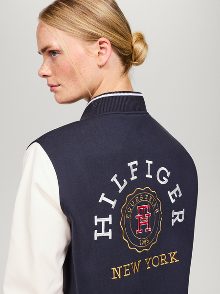 Kurtka Tommy Hilfiger Mayfield - granatowo-biała