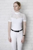 Koszula konkursowa Fleur de Lys Equestrian Cristall Short - biała