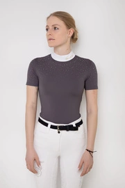 Koszula konkursowa Fleur de Lys Equestrian Holly Short - szara