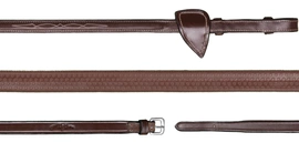 Gumowe wodze 5/8" Dy'on US Jumping - brązowe