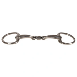 Velari wędzidło Eggbutt Double Jointed Stainless Steel 14 mm