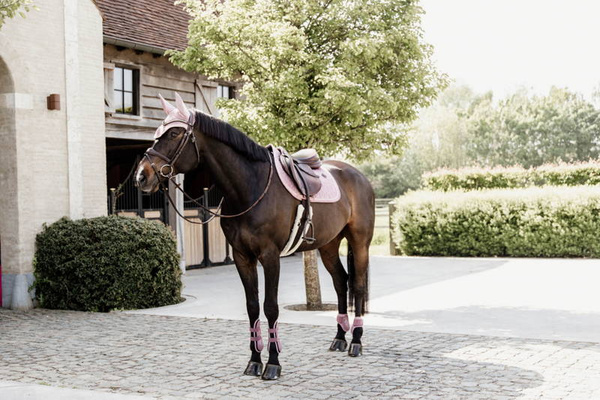 Kentucky Bamboo Tendon Boots Elastic na przednie nogi - różowe