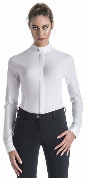 Damska koszula konkursowa z długim rękawem Ego7 Shirt ML - biała