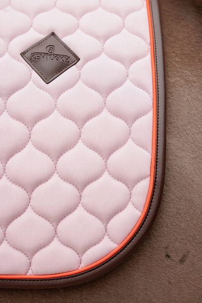 Kentucky czaprak Onion Quilt Neon Leather - pudrowy róż