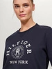 Bluza Tommy Hilfiger Evans Graphic - granatowa