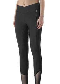 Legginsy z wysokim stanem z pełnym lejem Equiline Gesrifh - czarne