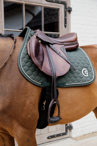 Kentucky czaprak Onion Quilt 3D Logo - ciemnozielony