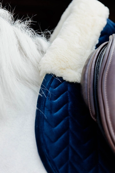 Kentucky czaprak Skin Friendly Velvet - granatowy