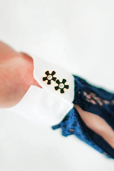 Koszula konkursowa Fleur de Lys Equestrian Cristall - granatowa