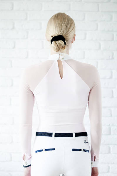 Koszula konkursowa Fleur de Lys Equestrian Molly - różowa