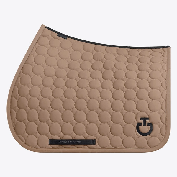 Czaprak Circle Quilted Jumping Saddle Pad - beżowy