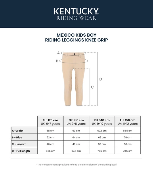 Chłopięce bryczesy z lejem kolanowym Kentucky Mexico - białe