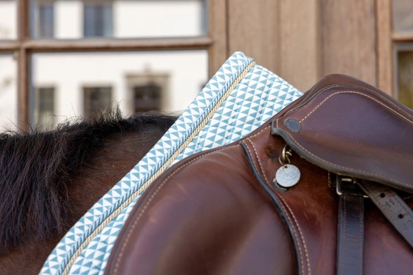 Kentucky czaprak Velvet Printing - jasny niebieski