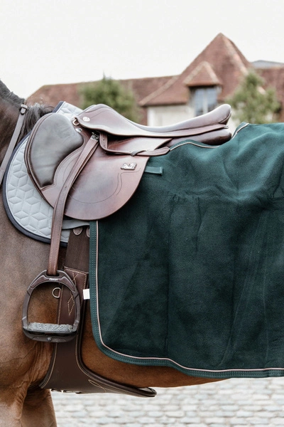 Kentucky półderka do jazdy Quater Rug Heavy Fleece - zielona