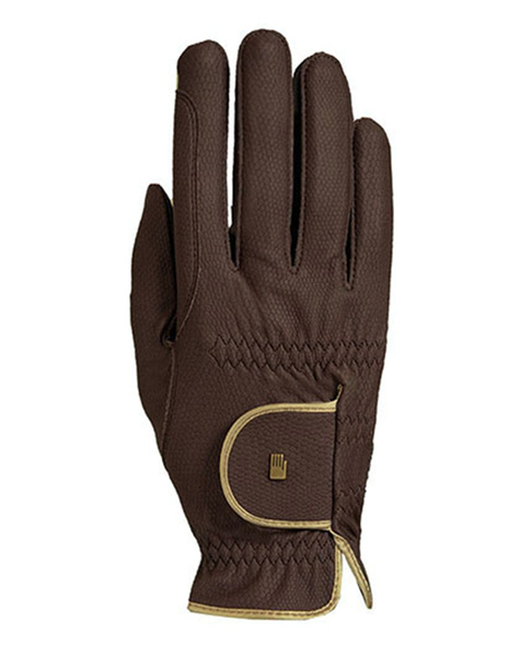 Rękawiczki Roeckl Lona - brown/gold