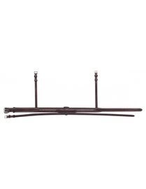 Szerszy nachrapnik kombinowany z przeszyciem Equiline NB0450 - czarny