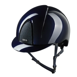Kask KEP Smart NOVA Polish Star Blue - granatowy z granatowymi paskami