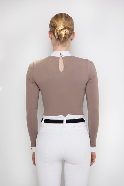 Koszula konkursowa Fleur de Lys Equestrian Holly - beżowa