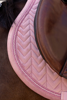 Kentucky czaprak Velvet Mini Pearls - różowy
