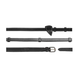 Skórzane wodze z 4 uchwytami 1/2" Dy'on Working - czarne